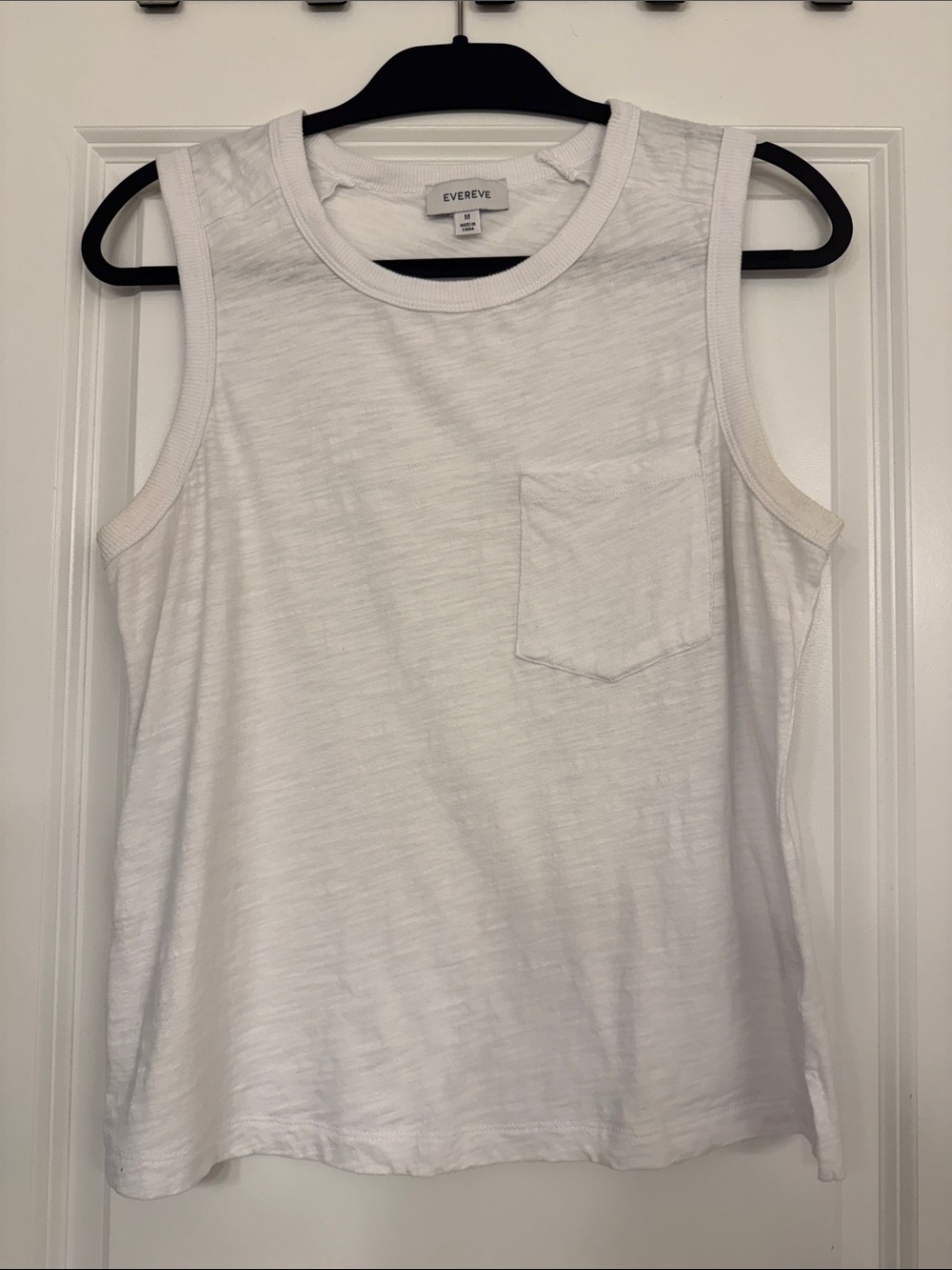 Evereve white Sleeveless Pocket Tank